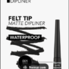 ⁦Flormar Matte Waterproof Dipliner - 2.5 g, Black⁩ - الصورة ⁦2⁩