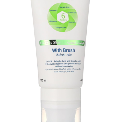 Drakon Whitening Facial Wash for Oily Skin with Brush