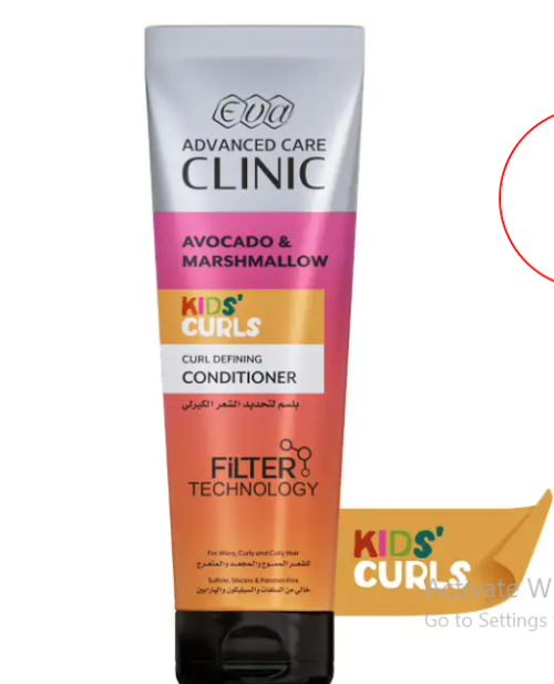 Eva Advanced Care Clinic Kids Curls Curl Defining Conditioner for Wavy, Curly and Kinky Hair 230ml