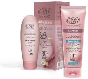 Eva Collagen BB Light Cream 50ml + Collagen Facial Wash 150 ml