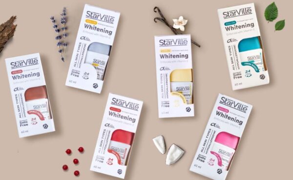 Starville Roll-On Antiperspirant Whitening – 60ml bottle front view