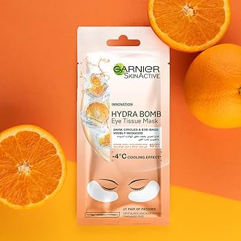 GarnierEye Sheet Mask Hyaluronic Acid And Orange Juice
