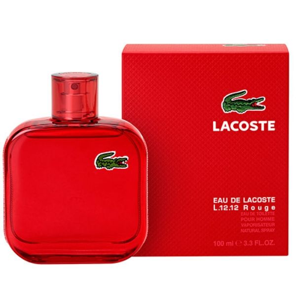 Lacoste 12.12.Rouge EDT Spray, 3.3oz/100ml
