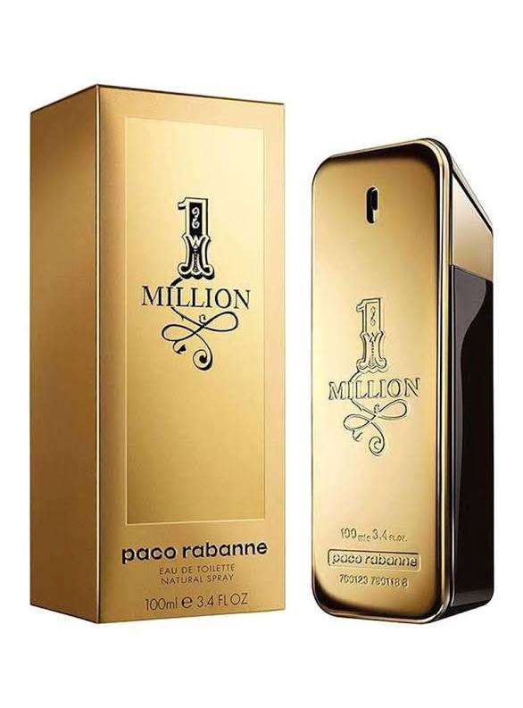 Paco Rabanne 1 Million EDT Spray, 3.4oz/100ml