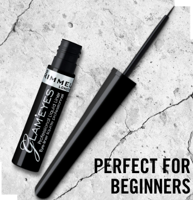 Rimmel Glam Eyes Professional Liquid Eyeliner Black Glamour 001