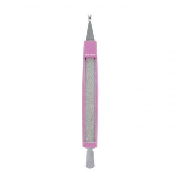 BETER Cuticle Cutter With Cuticle Pusher & File