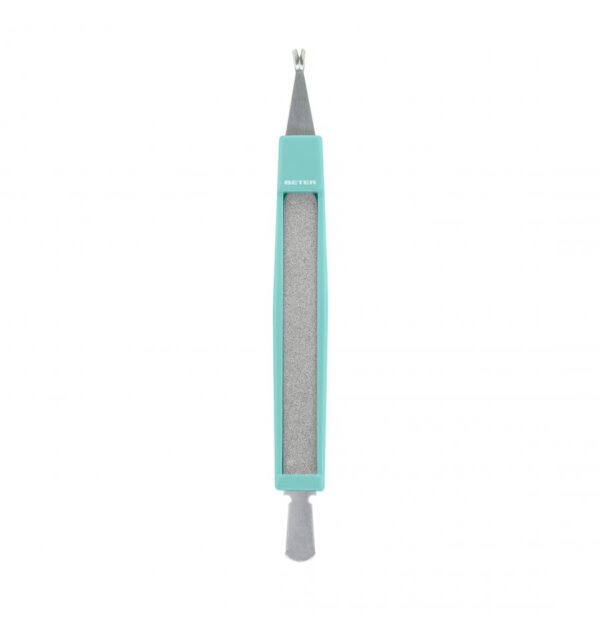 BETER Cuticle Cutter With Cuticle Pusher & File