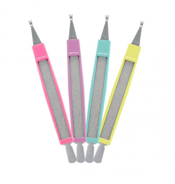 BETER Cuticle Cutter With Cuticle Pusher & File