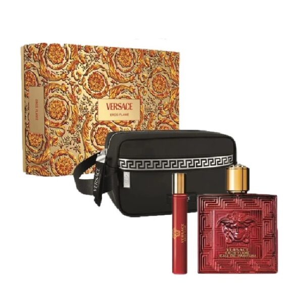 Versace Men's Eros Flame 3pcs EDP Gift Set Fragrances