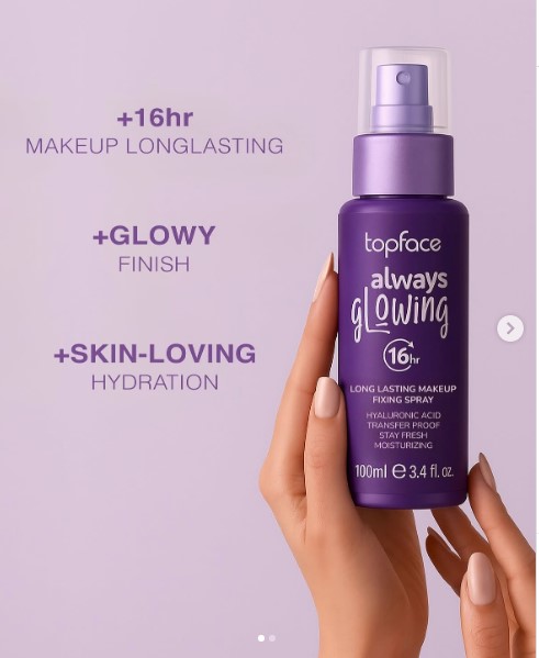 Top Face Always Glowing Fixing Spray