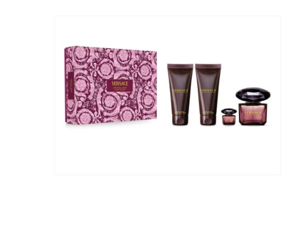 Versace Ladies Crystal Noir Gift Set Fragrances