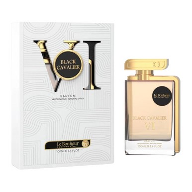 Le Bonheur Men's Black Cavalier VI EDP Spray 3.4 oz 100 ml