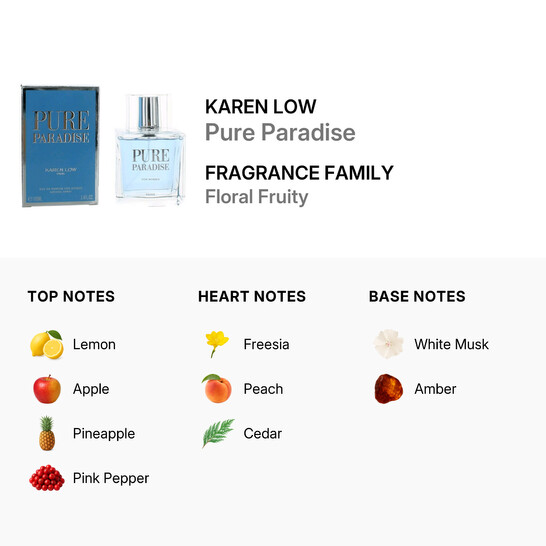 Karen Low Ladies Pure Paradise EDP Spray 3.4 oz 100 ml