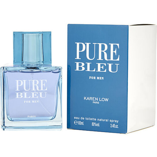 Karen Low Men's Pure Bleu EDT Spray 3.4 oz 100 ml