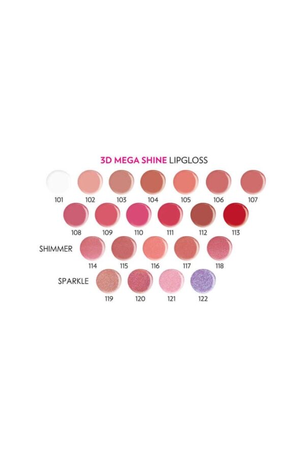 Golden Rose Gloss 3D Mega Shine n°103 Golden Rose 3d mega shine lipgloss