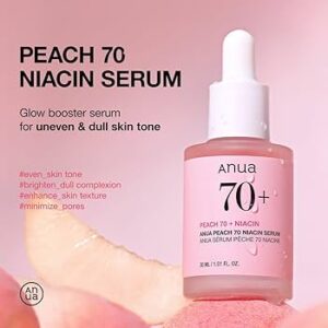 Anua Peach 70% Niacin Serum + UV Tone Up Protection 01 Melting Peach 50ml