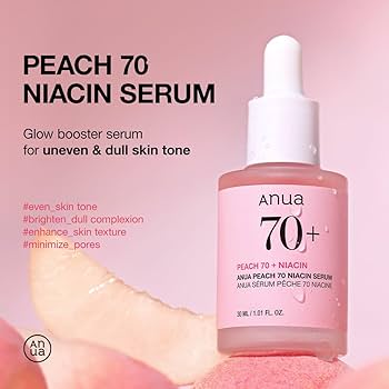 Anua Peach 70% Niacin Serum + UV Tone Up Protection 01 Melting Peach 50ml
